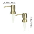thumbnail image 3 of Soap Dispenser Pump,Hand Soap Pump Replacement,Stainless Steel Soap Pump,Silver Bathroom Kitchen Sink Hand Dish Soap Pumps For Lotion Regular Glass Mouth Bottles,2 Pcs, 3 of 3