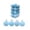 Blue, variant on OCCOA Christmas Decorations 24Piece Set Flocked Tree Ornaments Assorted Styles with Hanging Loops for Xmas Tree Holiday Party Decor, Pink
