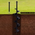 thumbnail image 2 of 6 Inch Earth Auger Drill Bit with Extension Bar Cast Steel Round for Gardening Projects Such As Planting Bulbs, Potted Plants, Vegetables, 2 of 11