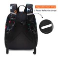 thumbnail image 3 of Mochila JinBeryl para niños pequeños, 15 pulgadas, diseño de dinosaurio, color negro, 3 of 7