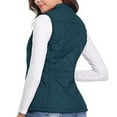 thumbnail image 6 of Puffer Vests for Women Quilted Jacket Sleeveless Full Zip Up Warm Winter Coats with Pockets, 6 of 9
