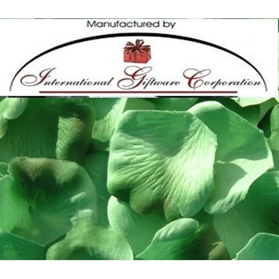 Light / Dark Green - Two Tone - 100 Silk Rose Petals Wedding Favors - Solid Colors - Wedding Reception and Party Supplies