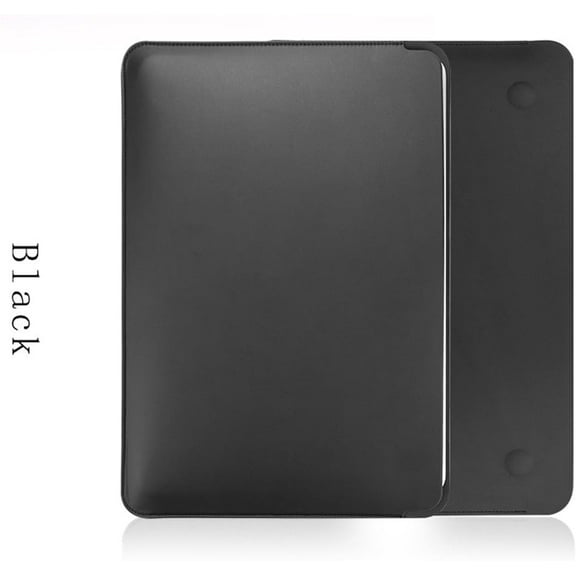 Tianle Laptop Sleeve Compatible with MacBook Air 13 Inch 2020 - Premium PU Leather Protective Case Compatible with MacBook Air 13 2018-2020 /MacBook Pro 13 2016-2020 (Black)