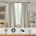 thumbnail image 2 of Cortina de ventana Elrene Home Fashions Brighton 52 x 108 cm, color gris, 2 of 7