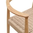thumbnail image 5 of Set of 2 Wood and Rope Dining Chairs Exotic Boho Dining Room, 5 of 11