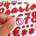 thumbnail image 3 of Unique Bargains Alphabet Letters Numbers Stickers Set, 6 Sheets Vinyl Cursive Decal, 6 Colors, 3 of 6