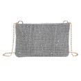 thumbnail image 2 of Bandolera con diamantes de imitación para mujer, cadena ostentosa, bolsos de mano pequeños (plata) Tmvgtek Para estrenar, 2 of 9