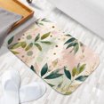 thumbnail image 6 of 1pc Floral Pattern with Leaves Absorbent Non-Slip Bathroom Thickened Flannel Rug Decor,Soft,Quick Drying,Suitable For Indoor/outdoor Use,Bathrooms,Bedrooms,Kitchens,Terrace,Laundry Rooms,16"x24", 6 of 9