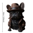 thumbnail image 2 of Yongcuo Charming French Bulldog Figurine with Detective Outfit, Unique Home Decor, Perfect Gift for Dog Lovers A, 2 of 4