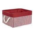 thumbnail image 1 of Unique Bargains Fabric Storage Bin Box with Handles Laundry Baskets Organizer for Closet, 1 of 8