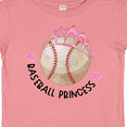 thumbnail image 4 of Inktastic Baseball Princess Tiara Girls Baby T-Shirt, 4 of 5
