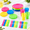 216pcs Rainbow Plastic Plates, variant on 216pcs Rainbow Plastic Plates Party Dinnerware Set with Cups and Silverware