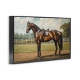 thumbnail image 2 of Stupell Industries Transitional Saddled & Ready For The Show Black Framed Giclee Art, 30 x 20, by Petals Prints Design, 2 of 8