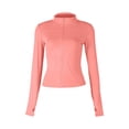 thumbnail image 7 of UKHCCC Women's Athletic Zip Up Jacket UPF 50+ Sun Protection Long Sleeve Yoga Workout Shirts Slim Fit Running Tops with Thumbholes S-2XL, 7 of 7