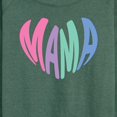 thumbnail image 3 of Instant Message - Mama Heart - Women's Lightweight French Terry Long Sleeve Shirt, 3 of 6