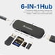 thumbnail image 3 of Hub USB C Verbatim 6 en 1 con PD de 100 W, USB 3.0, SD, HDMI 4K, 3 of 8