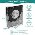 thumbnail image 3 of FORMRS 3 Ring Binder with Pockets 1.5" D-Rings Clip Board 200 Sheets Capacity, Black Moon, 3 of 8