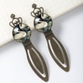 thumbnail image 3 of Swans Vintage Copper Crown-Shaped Bookmarks: Stainless Steel Book Accessories, Gift for Book Lovers - Set of 2, 3 of 5