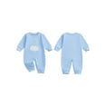 thumbnail image 2 of BemeyourBBs Baby Boy First Birthday Romper Long Sleeve Embroidery Cupcake Jumpsuit, 2 of 9