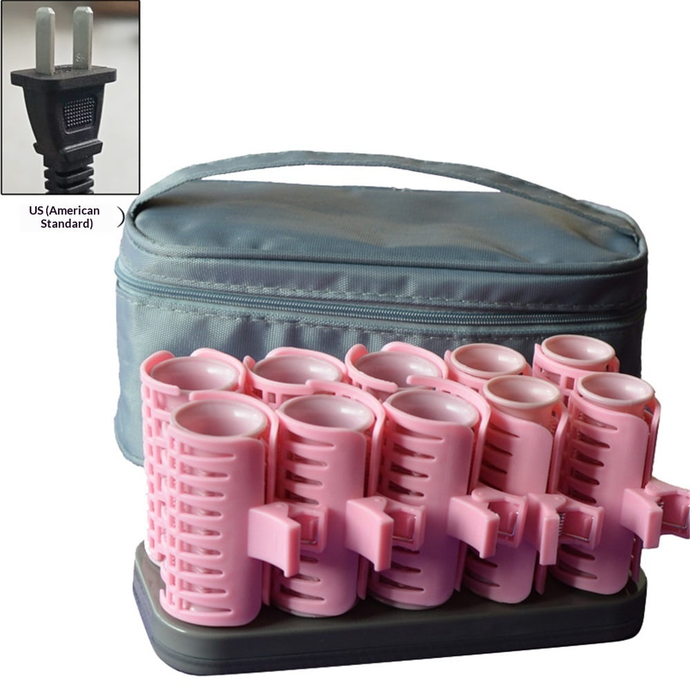 Professional Electric Heated Roller, Curling Tool for All Hair Lengths (10 Roller Set with Carrying Bag)
