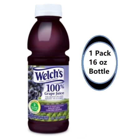 Welch's 100% Grape Juice, 16 oz Bottles