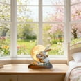 thumbnail image 4 of zhangmingg Exquisite Rabbit Figurine Sculpture Desktop Ornament Elegant Home Art Piece, 4 of 6