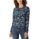thumbnail image 1 of Lucky Brand Camiseta básica de camuflaje verde/azul para mujer azul S, 1 of 1