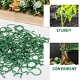 thumbnail image 3 of SWETRACE Gardening 100Pcs 8-Shape Green Plastic Tomato Clips for Binding, 3 of 8