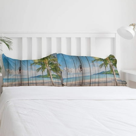 Bedding Duvet Cover Set 3 Pcs California King With Zipper Closure Corner Ties Ultra Soft Microfiber Decorative Pillow Shams Tropical Coconut Tree Retro Wooden Grain Canada Ultra Soft Microfiber Duvet Cover, Retro King Bedding