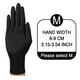 thumbnail image 3 of Guantes desechables de nitrilo sin látex, negros, 100 unidades, sin polvo, guantes de limpieza, guantes para examinar alimentos, 3 of 8