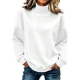 thumbnail image 2 of Sweatshirts for Women Mock Neck Long Sleeve Color Block Casual Pullover Tops, 2 of 9