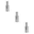 thumbnail image 1 of Healeved 3pcs Aluminum Broom Handle Tip Replacement for Extension Pole Threaded End Adapter, 1 of 8
