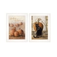 thumbnail image 2 of Pumpkins with A Black Cat by Bonnie Mohr Print Wall Art Wood Multi-Color, 2 of 5