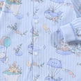 thumbnail image 6 of CAUYDY 1T 2T Toddler Pajamas Preemie Baby Fall Winter Clothes Long Sleeved Romper for Infant Child Little Kids 0 3 6 9 Months Loungewear Sizes 12-18 Months,Sky Blue, 6 of 7
