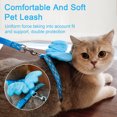 thumbnail image 3 of Primegos 1 Set Pet Leash Angel Wings Decor Rabbits Harness Set Adjustable Chest Strap Small Pet Supplies, 3 of 8