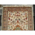 thumbnail image 3 of Wow Medallion Flowers Rectangle Rug Hand Knotted Wool Silk Carpet (5 x 3)', 3 of 6