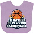 thumbnail image 3 of Inktastic I'd Rather Be Playing Basketball Boys or Girls Baby Bib, 3 of 4