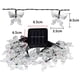 thumbnail image 2 of Cadena de luces LED con forma de mariposa de 5 m y 20 LED para exteriores, resistente al agua, con energía solar, adecuada para vallas, césped, jardines, fiestas, bodas, luces coloridas, 2 of 5