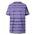 thumbnail image 6 of ylioge Oversized T Shirts for Women Plus Size XL-5X Short Sleeve V Neck Tees Tops Womens Casual Stripe Printed Pullover Going-Out Loungewear Blouses, 6 of 6