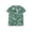 Green, variant on Cartoon Marine Life Print Short Sleeve Swimsuits Front Zipper Bathing Suits Toddler Boys Rash Guard Swimwear