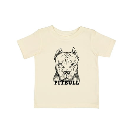 

Inktastic Pitbull Sketch Portrait with Dog Breed Name Gift Baby Boy or Baby Girl T-Shirt