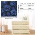 thumbnail image 3 of 6PCS Dish Towels and Dish Cloths Reuseable Dishcloths Sets for Washing Dishes, Cooking, Baking Size 11" x 11" Deep Blue Flower, 3 of 9