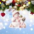 thumbnail image 2 of YIKA Snowman Letter Christmas Tree Holiday Decoration Pendant 2D Flat Acrylic Decoration, 2 of 5