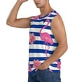 thumbnail image 3 of Gaeub Pink Flamingo Men's Sleeveless Muscle Shirts Workout Tank Tops, Odor Protection and Comfortable - 3X-Large, 3 of 8