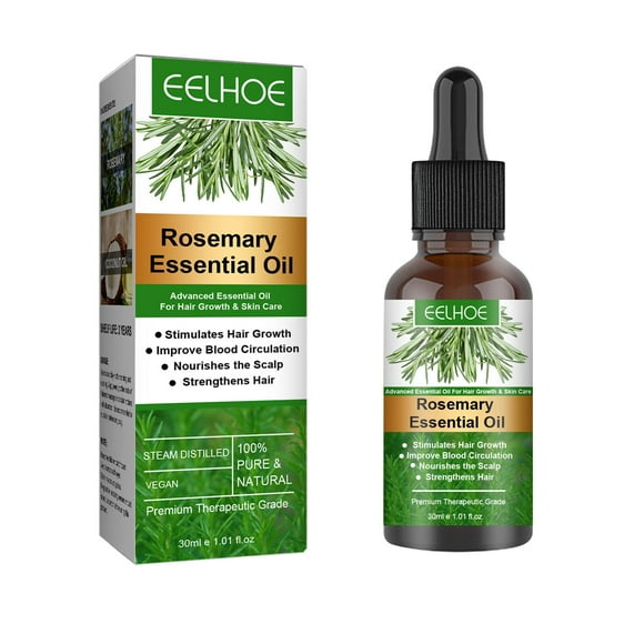 Pure Rosemary Essential Oil with Dropper 30ml Growth Enhanced Shine