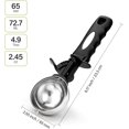 thumbnail image 3 of Small Cookie Scoop Set Include TSP / TSP / TSP Cookie Dough Scoops Ice Cream Scoopers Stainless Steel Cookies Scoops for Baking Good Soft Grips Quick Trigger Release, 3 of 9