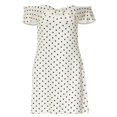 thumbnail image 5 of ZHOGXU Womens Polka Dot Print Strapless Bodycon Dresses Off Shoulder Short Sleeve Slim Fit Dresses 2026 Fashion,Outdoor, 5 of 9