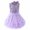 A-4662Purple, variant on MEZZALL Girls Dresses O-Neck For Elegant Flower Girl Wedding Tutu Dress With Sequins For Toddler Kids Infants Sundress Comfort / 2-4 Years
