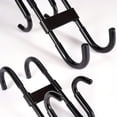 thumbnail image 6 of Double Sided S Hooks Dual Anti-Drop Geometric Plastic Hangers Non-Slip Rail Grips 2 Pcs for Bathroom Kitchen Shower Rod and Reusable Organizer, 6 of 8