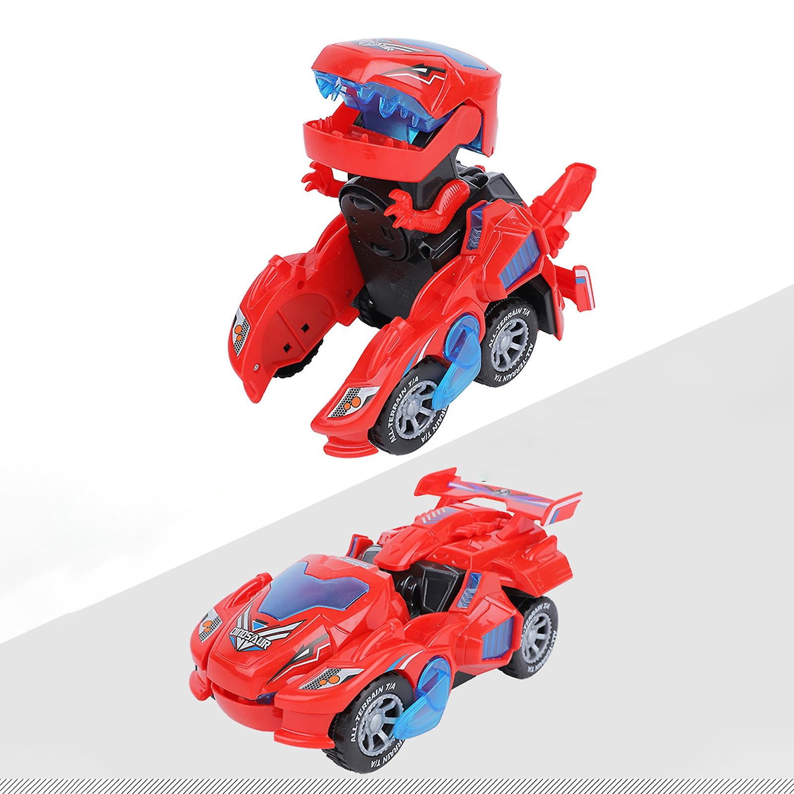 Carro de Control Remoto, 2 en 1 Coche Teledirigido Transformers de 2,4 GHz, Auto Control Remoto Recargable 360° Giratorio, Carritos Control Remoto con LED, Regalos para Niños y Niñas 3-12 Años